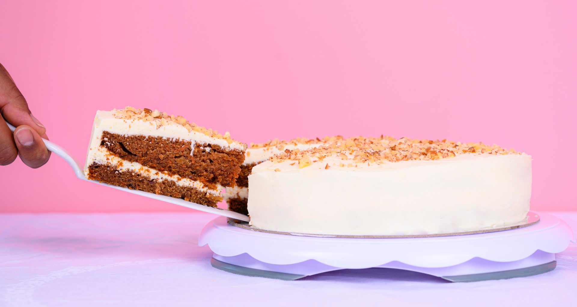 piece of cake being served