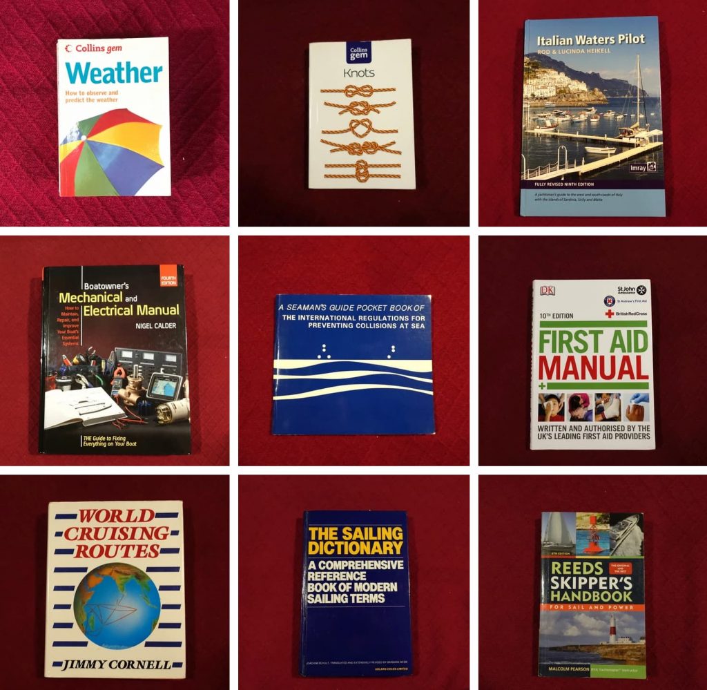 selection of books recommended for sailors