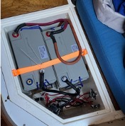 batteries on a sailing boat