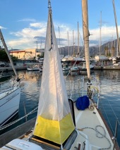 Plastimo wind scoop on a sailing boat